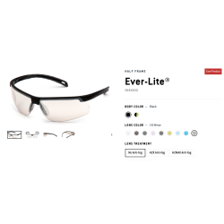 Lentes Ever-Lite HALF FRAME Pyramex, Epp