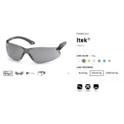 Lentes Itek FRAMELESS, Pyramex Epp