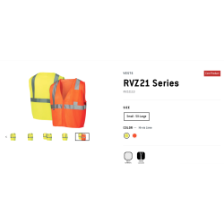 CHALECO VESTS RVZ21 Series RVZ2110 ANSI TIPO R CLASE 2 Material de mal